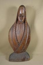 Hard houten beeld van een vrouw, Antiek en Kunst, Ophalen of Verzenden