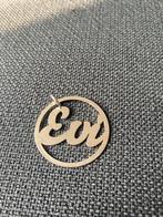 Zilveren  naam hanger voor  ketting Evi, Ophalen, Zo goed als nieuw, Zilver, Overige voorstellingen