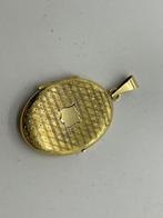 A88 Prachtige zilveren medaillon hanger goudkleurig, Sieraden, Tassen en Uiterlijk, Antieke sieraden, Ophalen of Verzenden, Zilver
