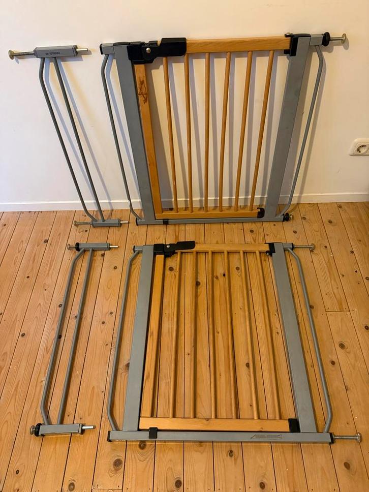 Set Traphek - klemhek 2x 90-140cm, Kinderen en Baby's, Traphekjes, Gebruikt, Klemhekje, Metaal of IJzer, 115 cm of meer, Ophalen