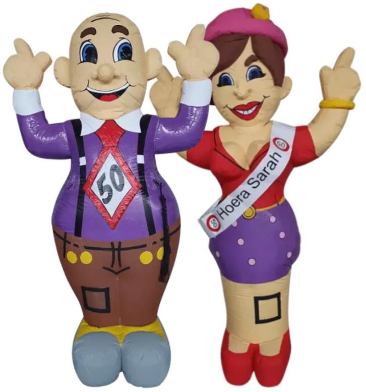 Feestpoppen Sarah of Abraham huren Tilburg €45,- incl. btw, Hobby en Vrije tijd, Feestartikelen | Verhuur, Zo goed als nieuw, Abraham of Sarah