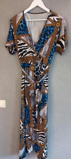 Jurk Maat XL - Goud, Wit & Blauw, Kleding | Dames, Jurken, Ophalen of Verzenden, Zo goed als nieuw, Maat 46/48 (XL) of groter