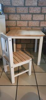 Kindertafel met een stoeltje, Huis en Inrichting, Krukjes, Gebruikt, Hout, Verzenden