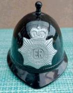 Bobby politie helm metaal met bel en  slijper 6cm, Ophalen