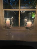 Rivièra Maison Windlichten - Set van 2, Overige materialen, Wit, Ophalen of Verzenden, Zo goed als nieuw