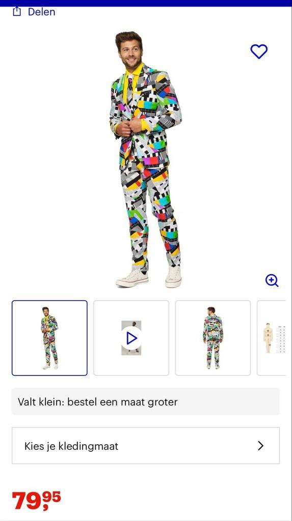 OPPO Carnavalspak / Feestpak Maat 48, Kleding | Heren, Kostuums en Colberts, Zo goed als nieuw, Maat 48/50 (M), Overige kleuren