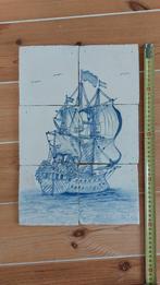 Tegel tableau VOC-schip - 6 tegels, Antiek en Kunst, Ophalen of Verzenden