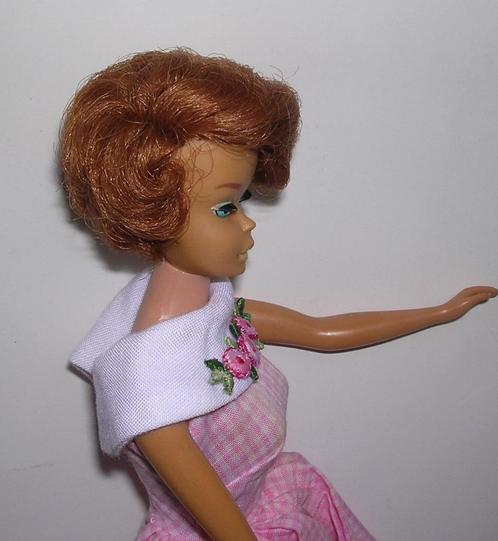 1960's Vintage Sidepart Bubble Barbie pop,redhead, Verzamelen, Poppen, Gebruikt, Fashion Doll, Ophalen of Verzenden