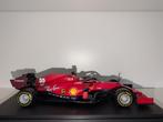 SCUDERIA FERRARI SF20 1:18 BBURAGO 55 CARLOS SAINZ, Ophalen of Verzenden, Zo goed als nieuw, Auto, Bburago