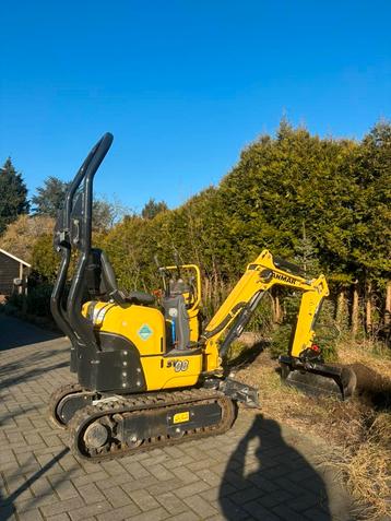 Grondwerk graafmachine minikraan minigraver huren beschikbaar voor biedingen