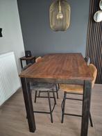 Bartafel incl. 4 stoelen, Huis en Inrichting, Ophalen, Zo goed als nieuw