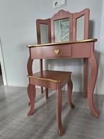 Atmosphera Kaptafel met Krukje - Make Up - Spiegels - Roze -, Huis en Inrichting, Ophalen, Zo goed als nieuw, 50 tot 100 cm, Minder dan 100 cm