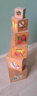 Vintage blokkendoos, Kinderen en Baby's, Kraamcadeaus en Geboorteborden, Ophalen of Verzenden, Gebruikt