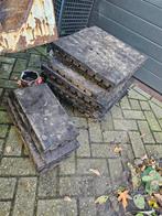 Rubbertegels, Tuin en Terras, Ophalen of Verzenden, Zo goed als nieuw, Hout