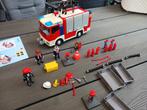 Playmobil Brandweer bluswagen 4821 met zwaailichten, Ophalen of Verzenden, Zo goed als nieuw, Complete set