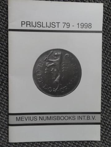 prijslijst 79, MEVIUS Numisbooks, munten en penningen beschikbaar voor biedingen