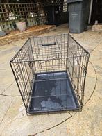 Grote bench zwart en puppybench rood/grijs, Ophalen, Gebruikt