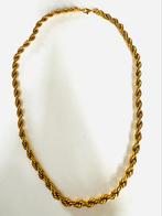 Vintage Monet vergulde gedraaid touw ketting, Ophalen of Verzenden, Zo goed als nieuw, Goud, Overige materialen