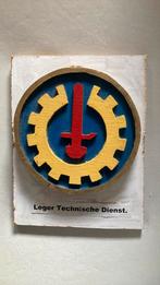 KNIL Leger Technische Dienst schildje, Ophalen of Verzenden, Landmacht, Nederland, Embleem of Badge