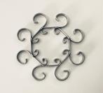 Set Franse roestvrij stalen flessen onderzetters rond, Ophalen of Verzenden, Gebruikt, Overig