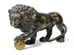 Beeld, De Medici leeuw - 12 cm - Gepatineerd brons, Ophalen of Verzenden