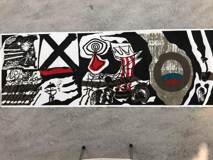 Jef Diederen, breed grafiek, Antiek en Kunst, Kunst | Etsen en Gravures, Ophalen