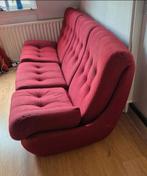 Red Jitona couch 60's vintage, Huis en Inrichting, Banken | Sofa's en Chaises Longues, Ophalen, Jaren 60, Minder dan 75 cm, 150 tot 200 cm