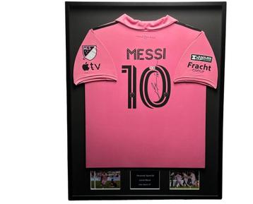 Lionel Messi Inter Miami FC 23/24 Ingelijst Thuis Shirt beschikbaar voor biedingen