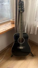 harley benton hbd 120 bk WITH gravity holder, Muziek en Instrumenten, Ophalen, Zo goed als nieuw, Western- of Steelstringgitaar