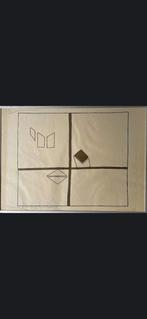 Cees andriessenTekening 1972 - Abstracte Compositie B/W In, Antiek en Kunst, Ophalen