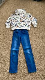 Leuke set spijker+Hoody mt146 ook los tekoop, Ophalen of Verzenden, Zo goed als nieuw, Jongen