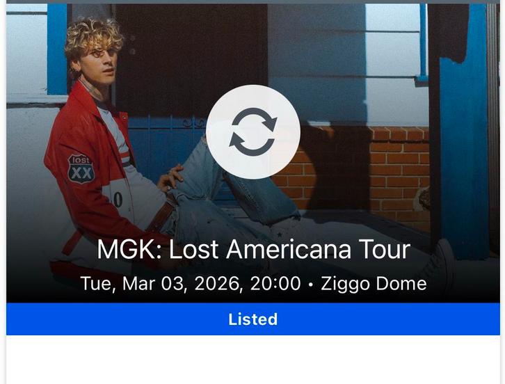 MGK in Ziggo Dome 03/03/2026, Tickets en Kaartjes, Evenementen en Festivals, Eén persoon