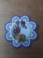 Stans kaart opleg met 3d plaatje bloemen, Ophalen of Verzenden, Nieuw, Overige thema's