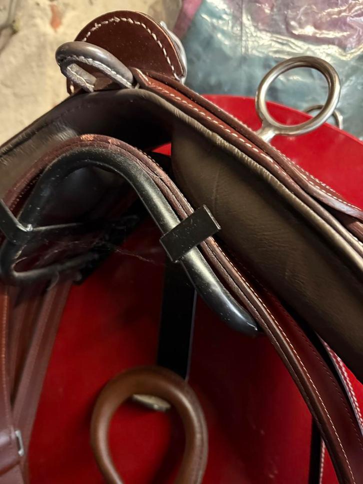 Bruin Enkelspan tuig, Dieren en Toebehoren, Paarden en Pony's | Hoofdstellen en Tuigage, Nieuw, Ophalen of Verzenden