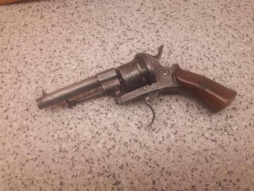 Antieke revolver, zwartkruit, penvuurrevolver, Verzamelen, Militaria | Algemeen, Nederland, Ophalen of Verzenden