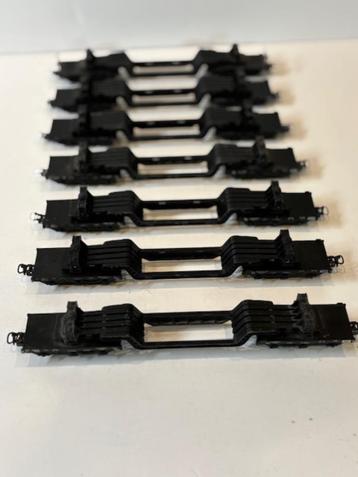 Märklin wagons diepladers, 7 stuks zonder lading beschikbaar voor biedingen
