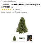 Kunst kerstboom Triumph Tree Romagne 230cm, Ophalen, Zo goed als nieuw