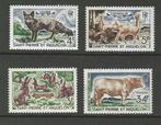 St pierre et Miquelon 408-411 dieren hert konijn os vos 1964, Dier of Natuur, Verzenden, Postfris