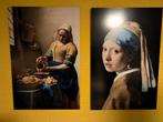 Twee reproducties van Vermeer 60x90, Antiek en Kunst, Ophalen