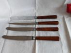 Amefa | set van 4 vintage dinermessen met kunststof heft, Antiek en Kunst, Antiek | Bestek, Verzenden