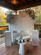 Verhuur Backdrop verlovingsfeest/handvraging, Hobby en Vrije tijd, Feestartikelen | Verhuur, Ophalen of Verzenden, Zo goed als nieuw