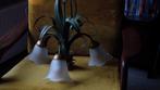 Hanglamp  FLORAL Italiaanse  3 pits, Ophalen, Zo goed als nieuw, Glas, Italiaans