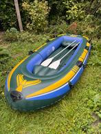 Opblaasbare rubberboot, 4 persoons, Watersport en Boten, Ophalen, Gebruikt, Met peddels, Drie personen of meer