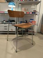 &Tradition Pavilion AV1 stoel chroom+notenhout, Huis en Inrichting, Stoelen, Bruin, Nieuw, Scandinavisch, Ophalen of Verzenden