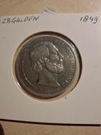 Zilveren Rijksdaalder 1849 Willem III - Fraai!, Ophalen of Verzenden