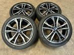 19 INCH ORIGINELE M VELGEN + ZOMERBANDEN BMW X1 X2 715, 19 inch, Gebruikt, Banden en Velgen, Ophalen of Verzenden