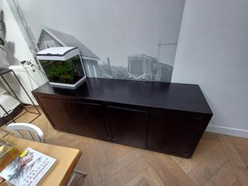 Massief houten dressoir zwart
