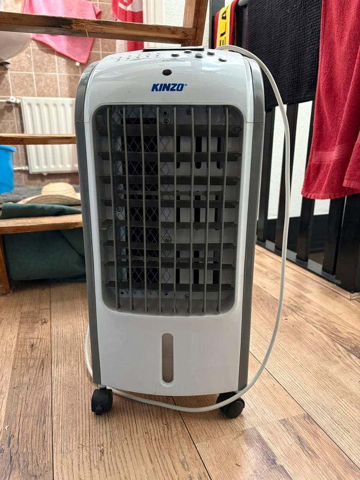Kinzo Aircooler, Witgoed en Apparatuur, Airco's, Zo goed als nieuw, Mobiele airco, Minder dan 60 m³, 3 snelheden of meer, Ventileren