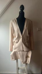 Broekpak 42/44  L. Creme kleur, Kostuum of Pak, Overige kleuren, Maat 42/44 (L), Nieuw