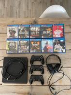 Playstation 4 Slim 1TB, Spelcomputers en Games, Spelcomputers | Sony PlayStation 4, Ophalen, 1 TB, Met 3 controllers of meer, Slim